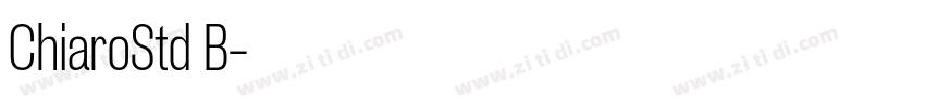 ChiaroStd B字体转换
